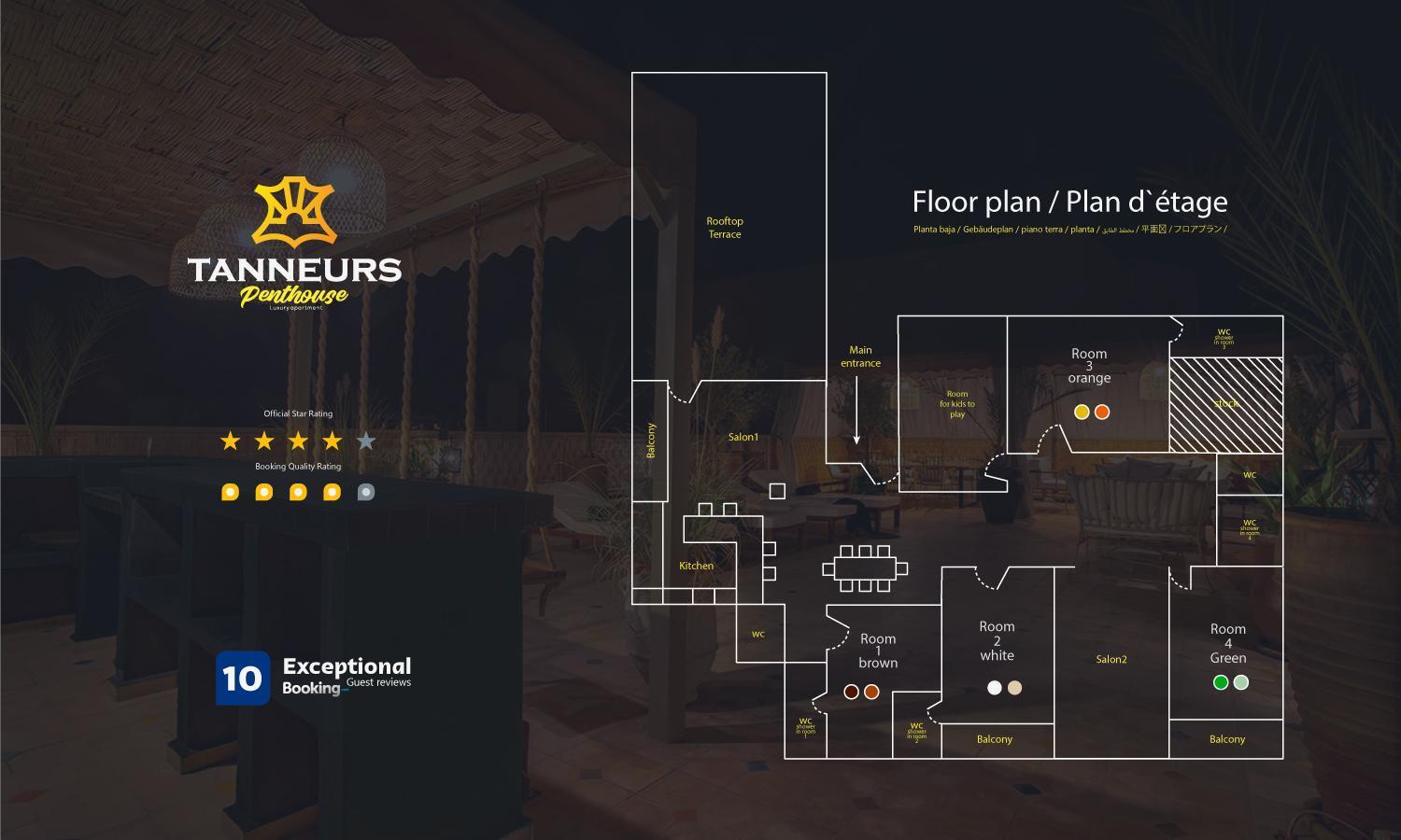 马拉喀什Les Tanneurs Penthouse Marrakech公寓 外观 照片